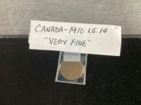 CANADA 1910 LARGE 1 CENT COIN
