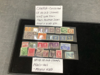 COLLECTION OF (14) CANADA STAMPS - WW1-1960'S AND (12) NFLD 1920-40'S