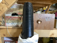 ROLL OF BLACK LEATHERETT