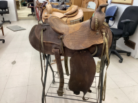 GRAND SADDLE SHOP 14" WESTERN SADDLE -GOOD FOR DECOR