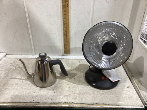 DISH HEATER AND TEA KETTLE