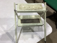 2 STEP METAL FOLDING STOOL - TRUCK BOX