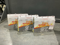 3 PACKAGES OF 4 BUTANE FUEL