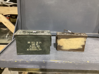 (2) AMMO BOXES - METAL