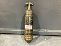 ANTIQUE BRASS PYRENE HAND FIRE EXTINGUISHER