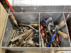 METAL TOOL BOX W/MISC TOOLS