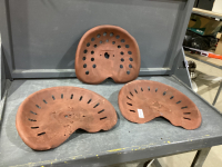 (3) ANTIQUE TRACTOR SEATS