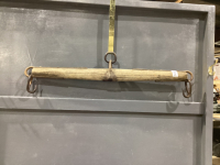 WOOD SINGLE TREE WITH HOOKS ON EACH END