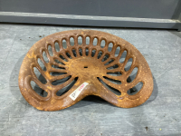 ANTIQUE CAST TRACTOR SEAT - "KING"