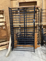 TWIN BUNK BED W/DOUBLE DAY BED/FUTON UNDERNEATH - METAL FRAME