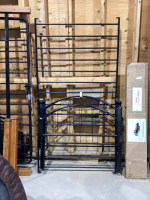 SINGLE METAL BED FRAME - HEADBOARD/FOOTBOARD/ BASE