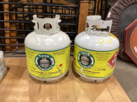 (2) EXCHANGEABLE PROPANE TANKS - EMPTY