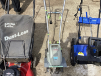 Earth wise tiller cultivator, electric