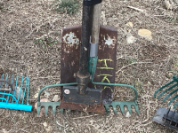 Bundle scraper, rake, flat shovel