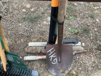 Bundle spade, floor broom, weed puller, pick axe
