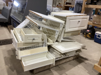 PALLET OF DRAWERS, CABINET DOORS (APPROX 22 DOORS)