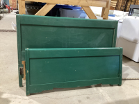 RETRO WOOD HEAD AND FOOT BOARD - DOUBLE