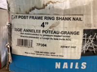 (2) BOXES OF "TREE ISLAND STEEL" POST FRAME RING SHANK 4" NAILS