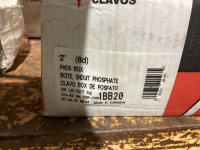 BOX OF PHOSPATE COATED 2" NAILS
