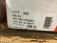 BOX OF "TREE ISLAND STEEL" PHOS COATED NAILS - 1-1/2"