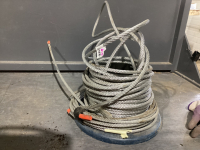 SPOOL OF 1/2" GALVANIZED WIRE CABLE - PARTIAL ROLL