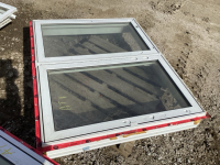 Hail damage casement window, 59.5x48