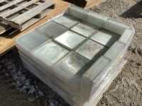 Pallet of glass blocks, 12x12&rdquo;, 67 blocks