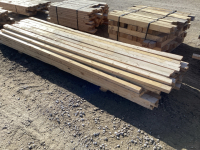 Stack of 2x4, 9&rsquo;-10&rsquo;6&rdquo; boards, 56 pieces