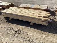 Stack recycled 2x4, 6&rsquo;10&rdquo;x8&rsquo;6&rdquo; long, 80 pieces