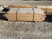 Stack recycled 6&rsquo;-7&rsquo;, 2x4 boards, 154 pieces