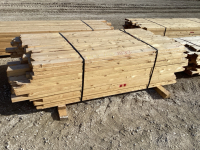 Stack recycled 2x4, 6.6-7&rsquo;, 165 pieces