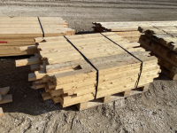 Stack recycled 2x4, 37-54&rdquo;, 120 pieces