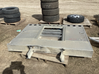 Semi headache rack W/cabinets, aluminum , no lights, damaged