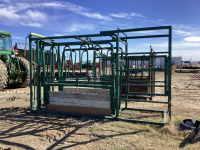 CATTLE SQUEEZE W/ PALPATION CAGE