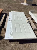 (2) METAL CLAD DOORS - 32" AND 36" - NO JAMBS