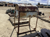 HOME BUILT STORAGE.BARREL ON STAND