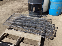 METAL WIRE SHELVES - NO LEGS