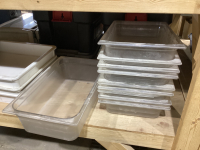 PLASTIC RESTAURANT TRAYS + NAPKIN DISPENSERS