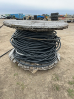Large spool of used Electrical cable