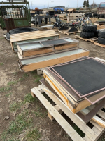 Three pallets of used windows