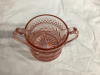 PINK DEPRESSION GLASS SUGAR BOWL - 2