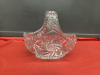 PINWHEEL CRYSTAL BASKET STYLE CANDY DISH