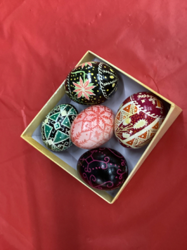 (5) UKRANIAN PAINTED EGGS