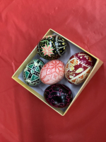 (5) UKRANIAN PAINTED EGGS
