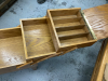 ACCORDIAN STYLE SEWING BOX - HAND MADE - 5