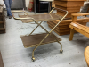 RETRO FOLDABLE SERVING CART ON CASTORS
