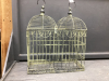 (3) METAL DECOR BIRD CAGES - 4