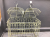 (3) METAL DECOR BIRD CAGES - 5