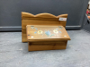 HAND MADE WOOD STORAGE/RECIPE BOX