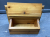 HAND MADE WOOD STORAGE/RECIPE BOX - 3